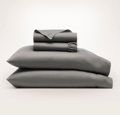 Boll & Branch Organic Signature Textured Stripe Sheet Set In Stone