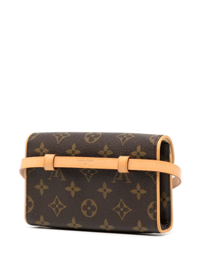 Pre-owned Louis Vuitton 2007  Florentine Mini Belt Bag In Brown