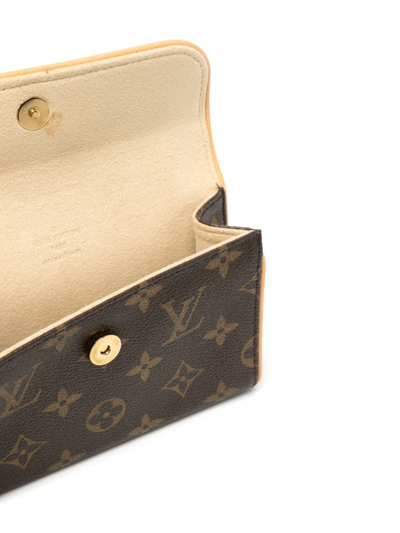 Pre-owned Louis Vuitton 2007  Florentine Mini Belt Bag In Brown