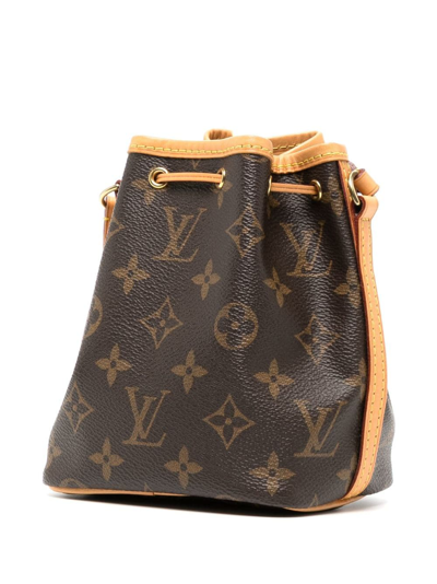 Louis Vuitton 2018 pre-owned Nano Noé mini crossbody bag, Brown