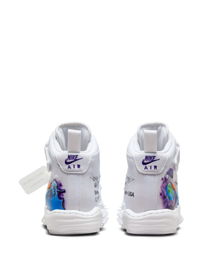 Nike Air Force 1 Lace-up Sneakers In White