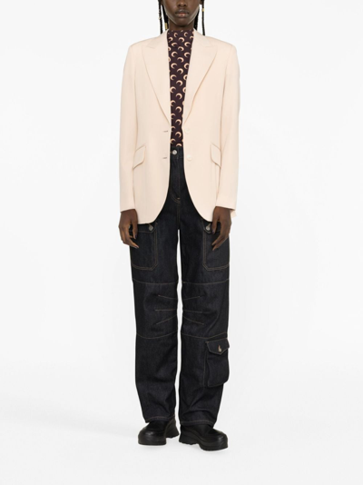 Stella Mccartney Tailored Single-breasted Blazer In Neutrals