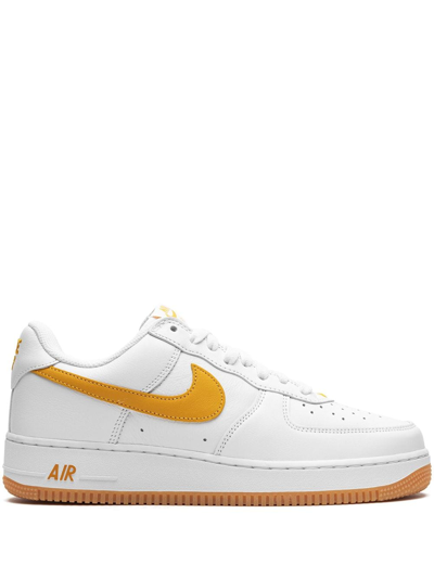 Shop Nike Air Force 1 Low Waterproof "university Gold" Sneakers In White