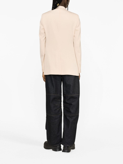 Stella Mccartney Tailored Single-breasted Blazer In Neutrals
