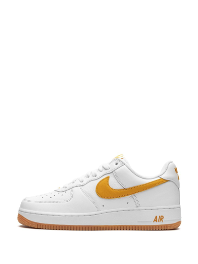 Shop Nike Air Force 1 Low Waterproof "university Gold" Sneakers In White