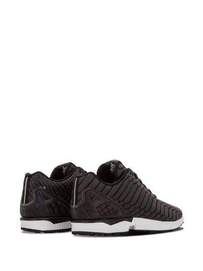 Shop Adidas Originals Zx Flux "xeno" Sneakers In Black