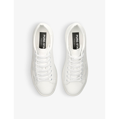 Golden Goose Purestar Sneakers In White Vegan Leather In White