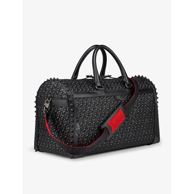 Christian Louboutin White Sneakender Studded Leather Duffle Bag ModeSens
