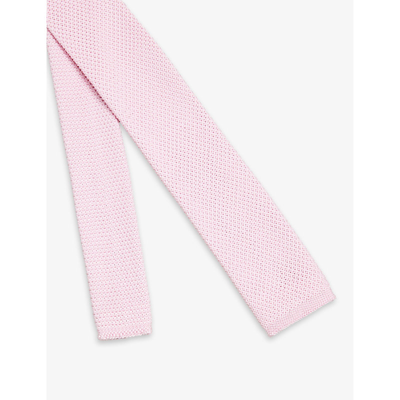 Shop Ted Baker Kallino Knitted Tie In Dusky-pink