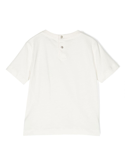 Shop Roberto Cavalli Junior Teddy-bear Print Cotton T-shirt In White