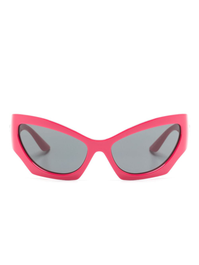 Shop Versace Tinted Cat-eye Sunglasses In Pink