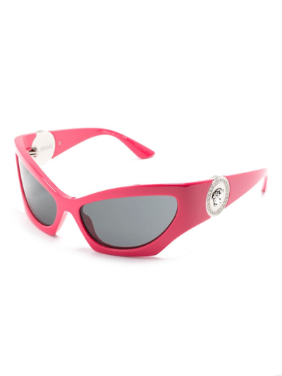 Shop Versace Tinted Cat-eye Sunglasses In Pink