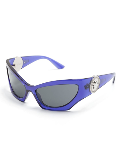 Shop Versace Tinted Cat-eye Sunglasses In Purple