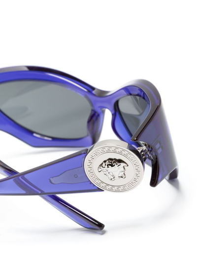 Shop Versace Tinted Cat-eye Sunglasses In Purple