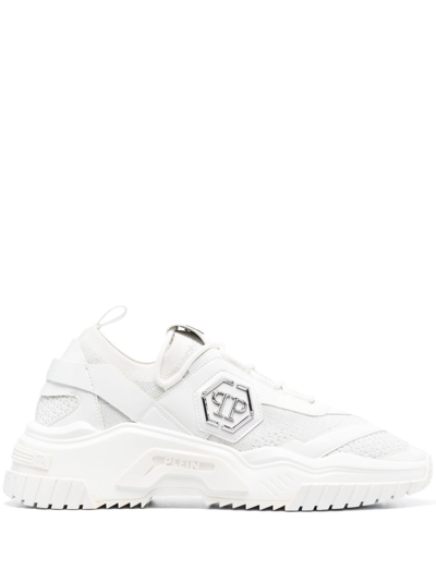 Shop Philipp Plein Predator Tm High-top Sneakers In White