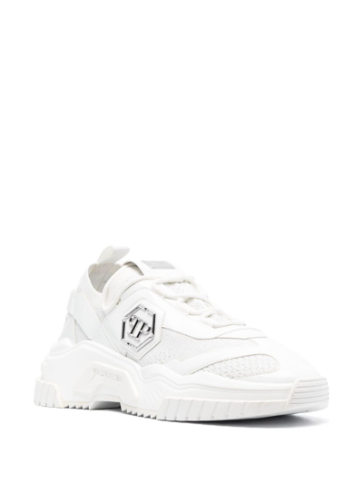 Shop Philipp Plein Predator Tm High-top Sneakers In White