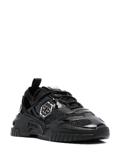 Shop Philipp Plein Predator Tm Hi-top Sneakers In Black
