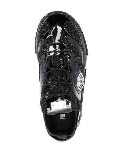 Shop Philipp Plein Predator Tm Hi-top Sneakers In Black