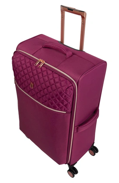 Shop It Luggage 31" Divinity 8 Wheel Packing Case In Raspberry Radiance W Rose Gold
