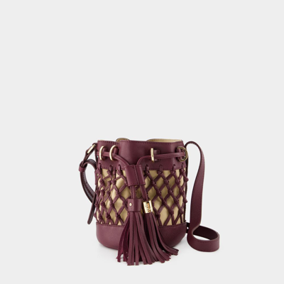 Shop See By Chloé Vicki Shoulder Bag - See By Chloã© - Leather - Intense Violine In Purple