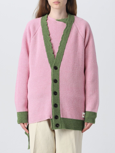 Shop Marni Wool Cardigan In Pink