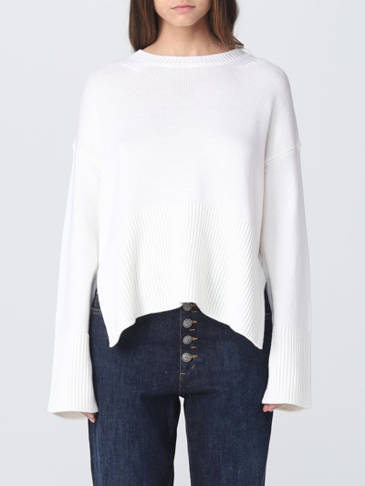 Shop Dondup Wool Sweater In White
