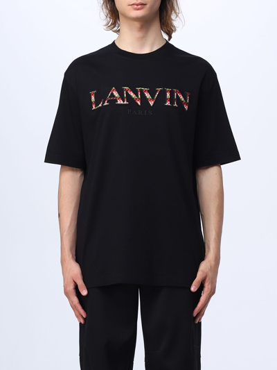 T恤 LANVIN 男士 颜色 黑色