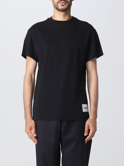 Shop Jil Sander T-shirt  Men Color Black