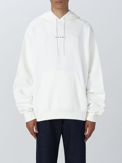 Shop Marni Sweatshirt In Cotton In White