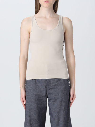 Shop 's Max Mara S Max Mara Top In Stretch Fabric In Beige