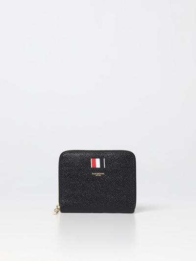 Shop Thom Browne Leather Wallet In Black