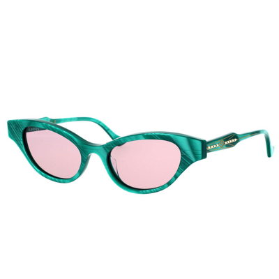 Shop Gucci Eyewear Sunglasses In Green