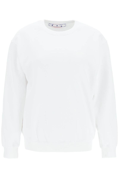 Shop Off-white 'diag' Print Crewneck Sweatshirt