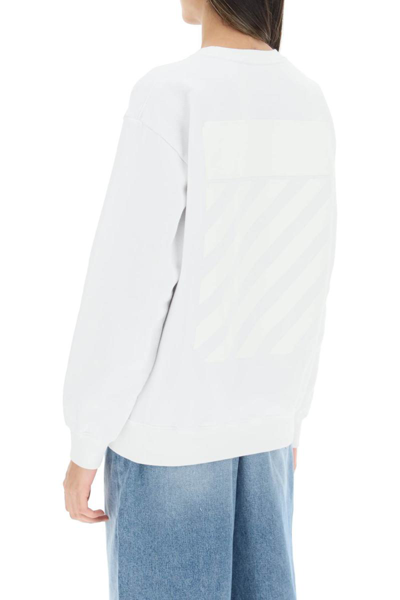 Shop Off-white 'diag' Print Crewneck Sweatshirt