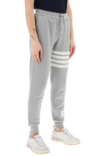 Shop Thom Browne 4-bar Sweatpants In Grey