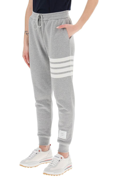 Shop Thom Browne 4-bar Sweatpants In Grey