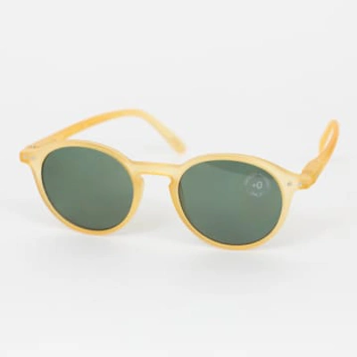 Shop Izipizi #d The Iconic Round Sunglasses In Yellow Honey