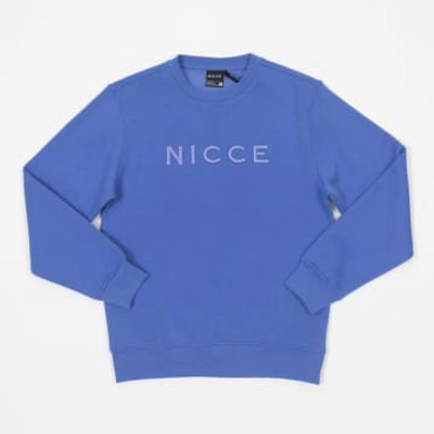 Shop Nicce Mercury Logo Sweatshirt In Iris Blue