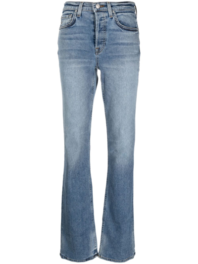 Shop Cotton Citizen Bootcut Denim Jeans In Blue