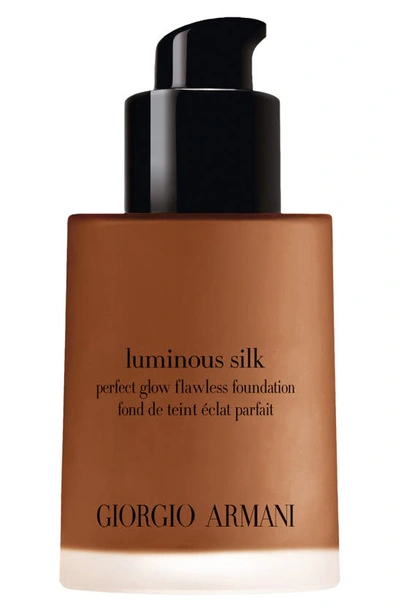 Shop Armani Beauty Luminous Silk Natural Glow Foundation, 0.6 oz In 13.5 Very Deep/pink