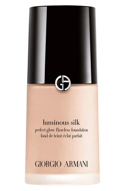 Shop Armani Beauty Luminous Silk Natural Glow Foundation, 0.6 oz In 3.75 Very Fair/pink