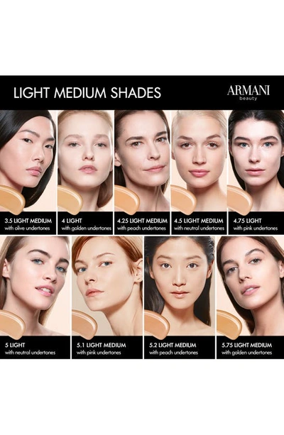 Shop Armani Beauty Luminous Silk Natural Glow Foundation, 0.6 oz In 3.5 Light-medium/olive