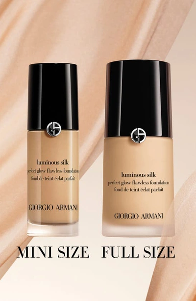 Shop Armani Beauty Luminous Silk Natural Glow Foundation, 0.6 oz In 12 Deep/red