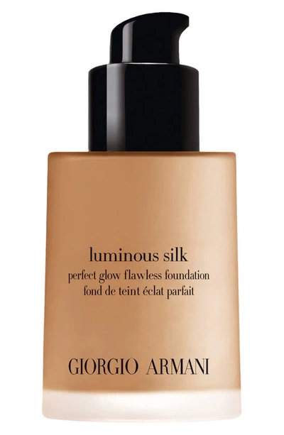 Armani Collezioni Armani Beauty Luminous Silk Natural Glow Foundation In 8.25 Tan/pink