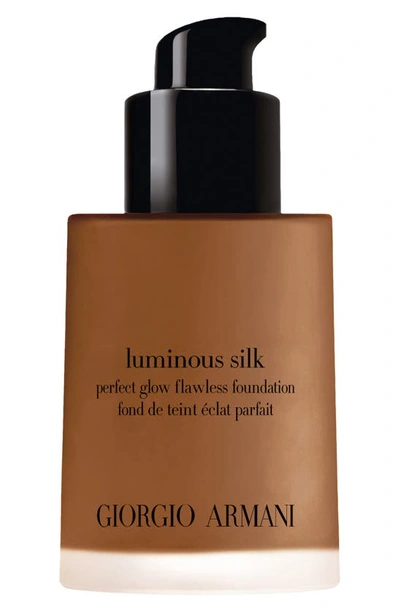 Shop Armani Beauty Luminous Silk Natural Glow Foundation, 1 oz In 11.5 Deep/peach