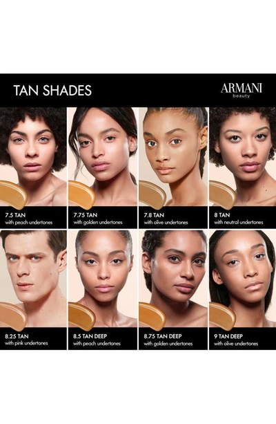 Armani Collezioni Armani Beauty Luminous Silk Natural Glow Foundation In 8.5 Tan To Deep/peach