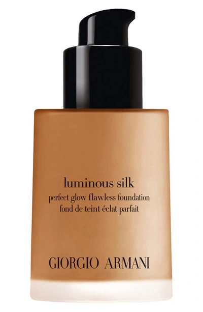 Armani Collezioni Armani Beauty Luminous Silk Natural Glow Foundation In 8.5 Tan To Deep/peach
