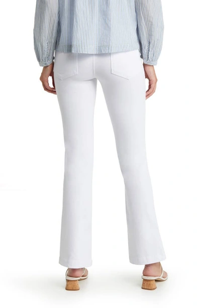 Shop Lyssé High Waist Bootcut Pants In White