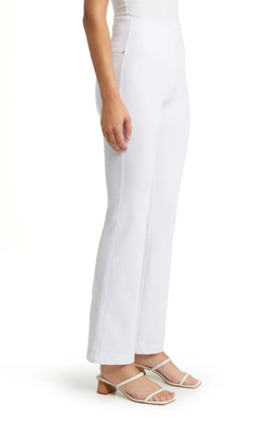 Shop Lyssé High Waist Bootcut Pants In White