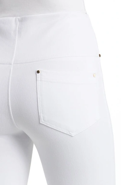 Shop Lyssé High Waist Bootcut Pants In White